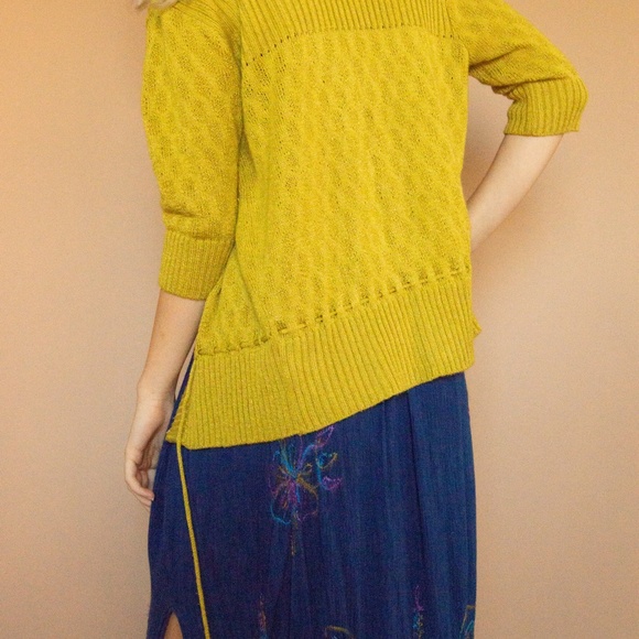 90s Rainbow Embroidered Smocked Summer Babydoll Dress - Picture 13 of 16